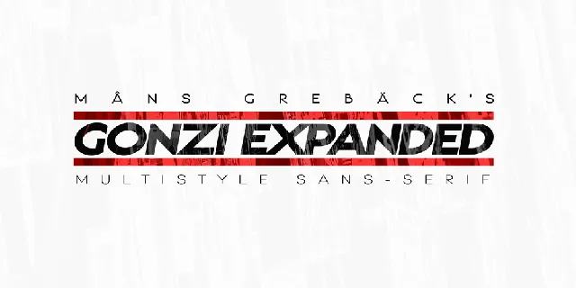 Gonzi Expanded PERSONAL USE font
