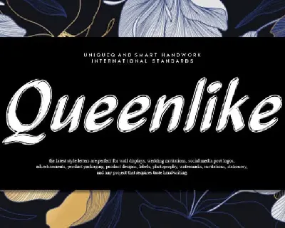 Queenlike Script font