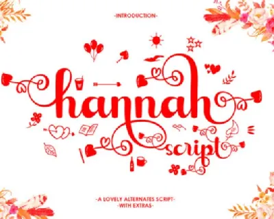 Hannah Script font