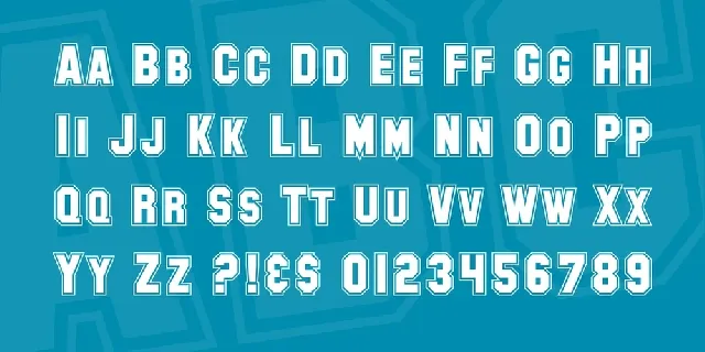 SF Collegiate font