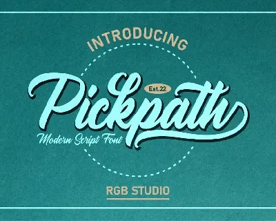 Pickpath font