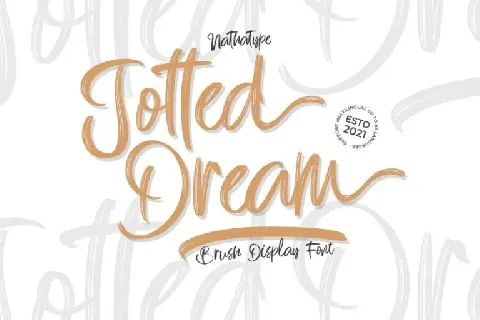 Jotted Dream font