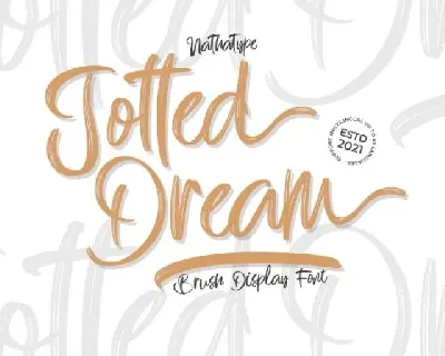 Jotted Dream font