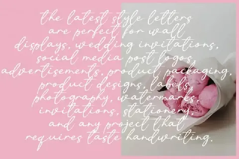 Qualitative Handwritten font