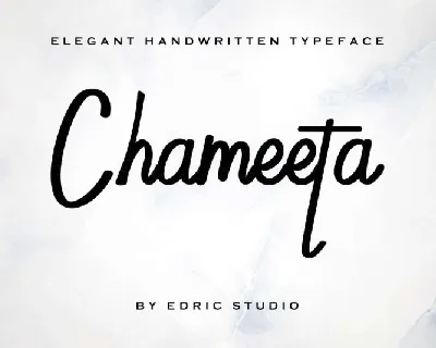 Chameeta font