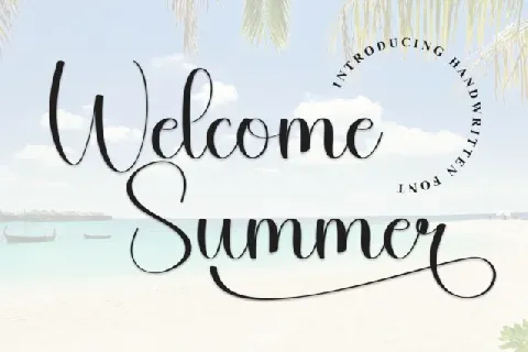 Welcome Summer Script font