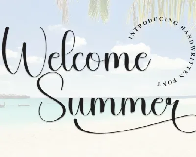 Welcome Summer Script font