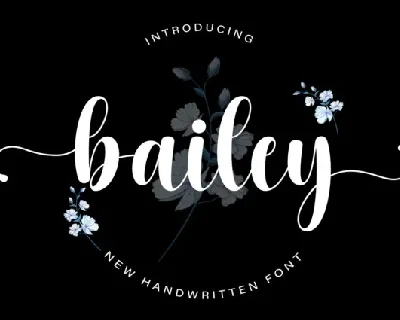 Bailey Calligraphy font