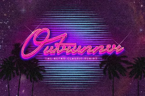 Outrunner Retro Script font