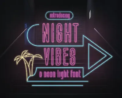 Night Vibes Free Version font