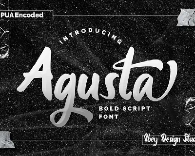 Agusta font