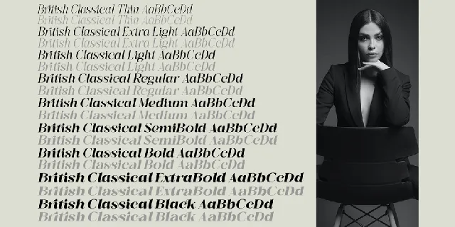 British Classical Demo font