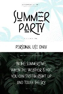 Summer Party font