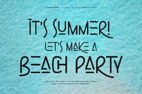 Summer Party font