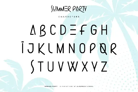 Summer Party font