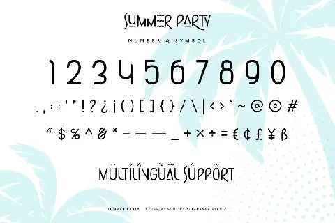 Summer Party font