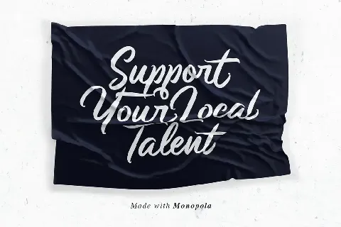 Monopola Script font