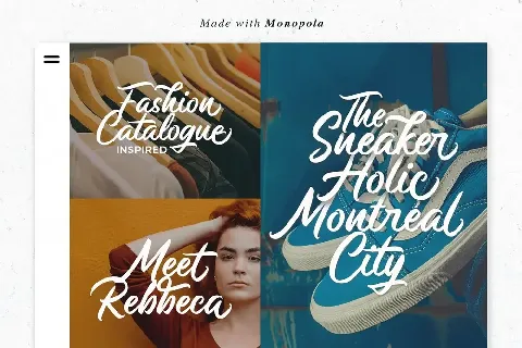 Monopola Script font