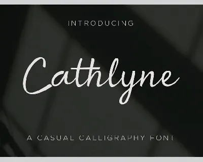 Cathlyne font