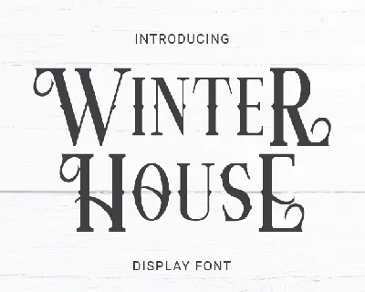 Winter House font