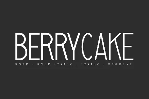 Berrycake font