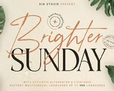 Brighter Sunday font