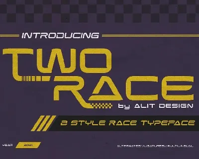 Two Race font