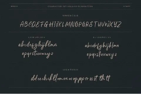 Helloo Gladiattor font