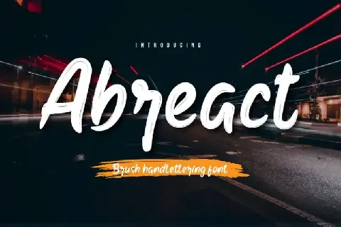 Abreact Script font