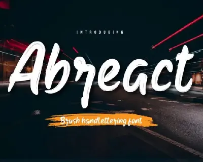 Abreact Script font