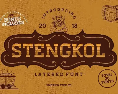 Stengkol Family font