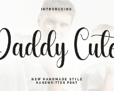 Daddy Cute Script font