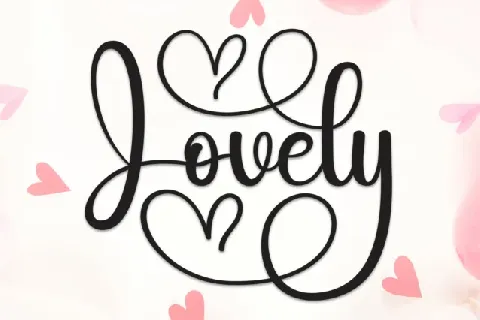 Lovely Calligraphy font