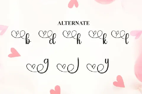 Lovely Calligraphy font