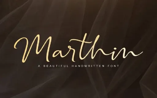 Marthin Calligraphy font