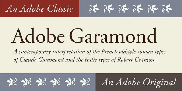 Adobe Garamond Family font