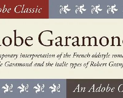 Adobe Garamond Family font