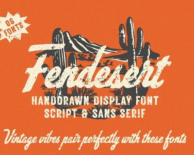 Fendesert font
