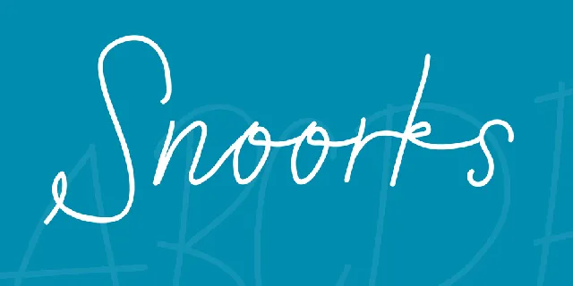 Snoorks font