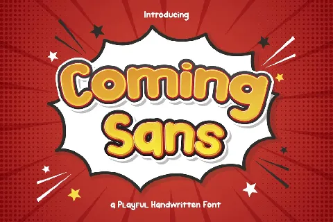 Coming Sans Free Trial font