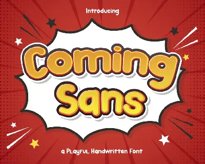 Coming Sans Free Trial font