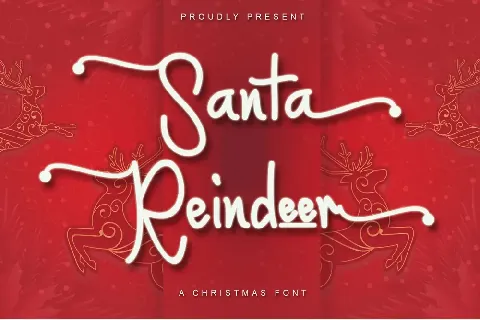 Santa Reindeer- PERSONAL USE font