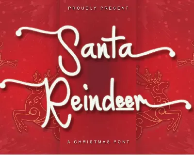Santa Reindeer- PERSONAL USE font