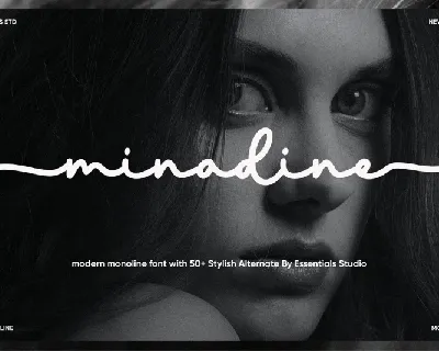 Minadine font