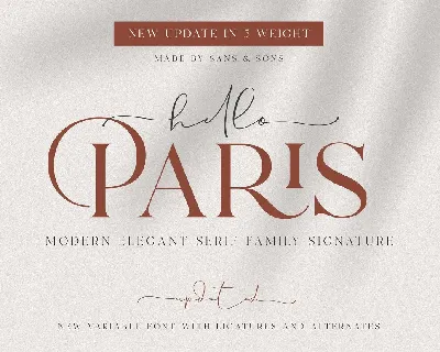 Hello Paris font