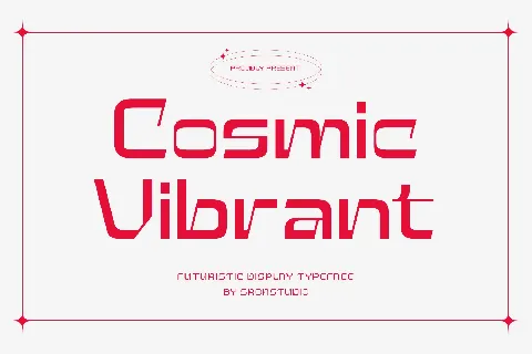 Cosmic Vibrant font