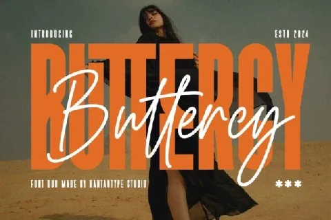 Buttercy Duo font