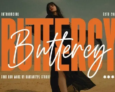 Buttercy Duo font