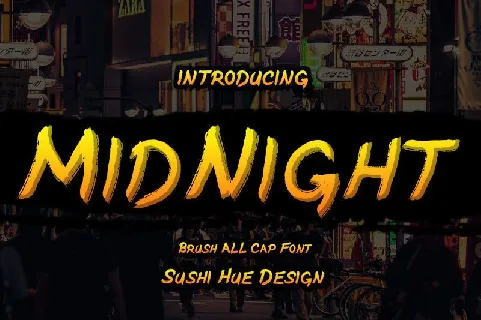 MidNight Brush font