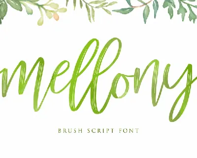 Mellony Brush Free font